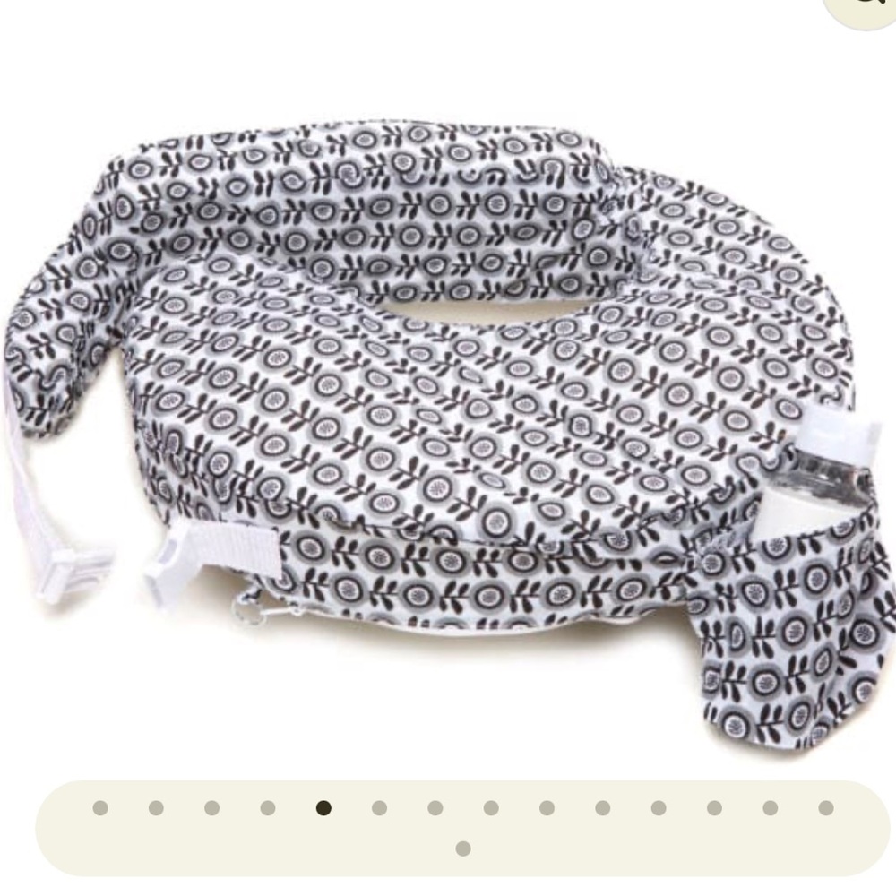 Nursing Pillow with Black and White Pattern